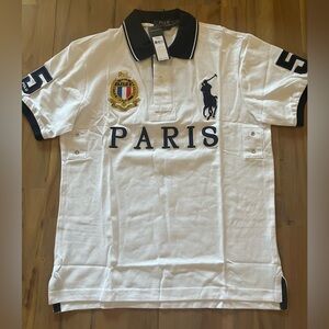 Ralph Lauren #5 Big Pony White Paris Polo size medium